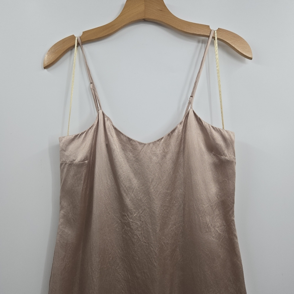 Jenni Kane Satin Slip Dress Blush Viscose - Picture 8 of 15